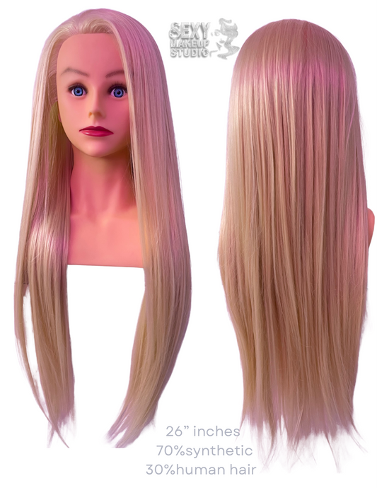 Maniquí para Peinado 26” con hombros y base